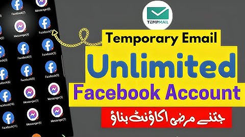 Create Unlimited Facebook Accounts by Tamp Mail | create unlimited facebook accounts #tempmail #face