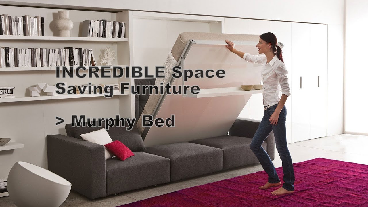 INCREDIBLE Space Saving Furniture Murphy Bed murphybed 