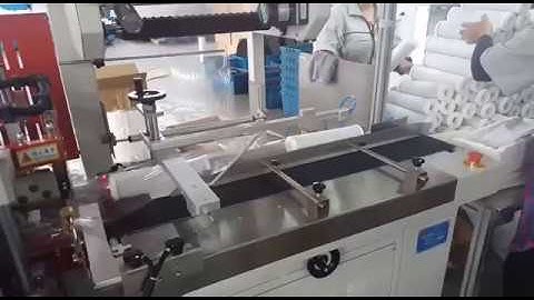 Automatic L bar sealer POF shrink film packaging packing wrap machine for wrapping filter wallpaper