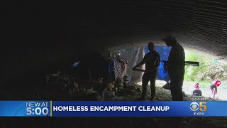 San Jose Begins To Clean Up Homeless Encampments on County Property