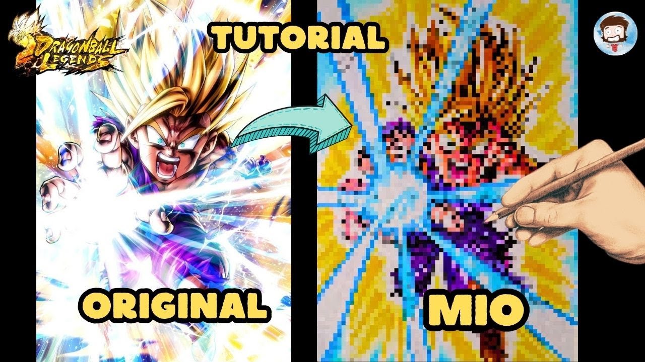 TUTORIAL | DIBUJO A GOHAN SSJ2 DRAGON BALL LEGENDS