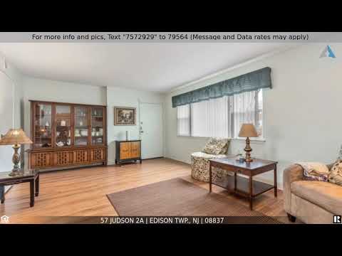 57 Judson 2A, Edison Twp., NJ home video tour