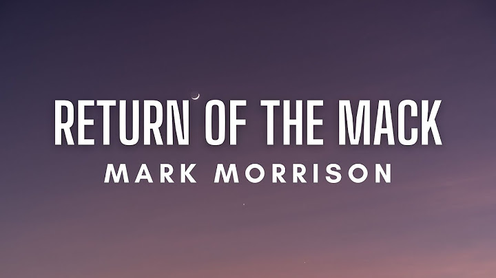 Return of the Mack Lyric Video version - Lyric Video performance video thumbnail