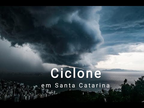 Ciclone em Santa Catarina imagens impressionantes