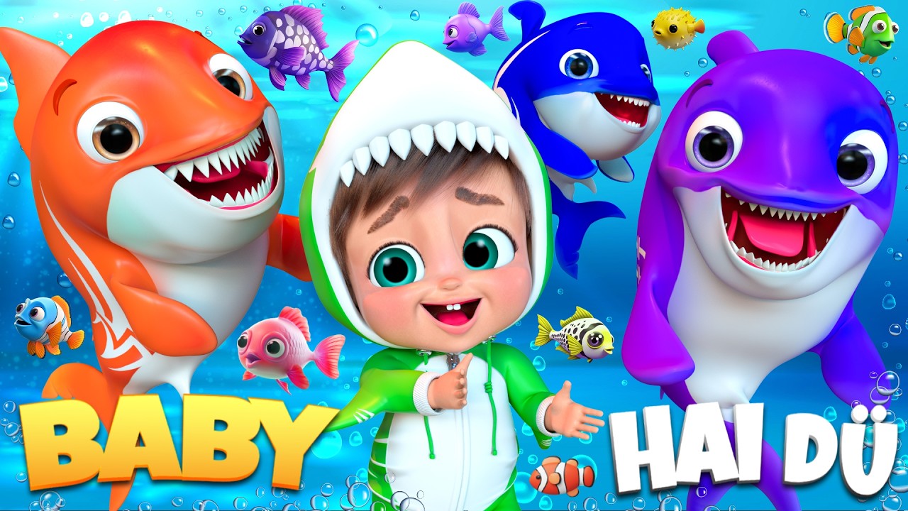 Baby Hai im fröhlichen Meer | Kinderreime für Kinder | Super Luca Deutsch #kinderlieder