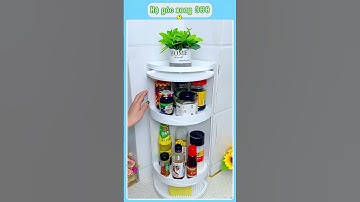 🔄 Kệ xoay đa năng – Gọn gàng, đẹp mắt #giadungtienich #xuhuong