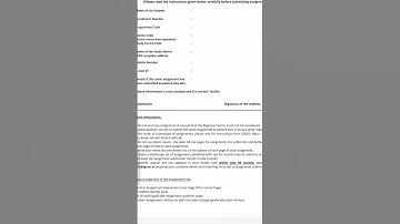 Front page  of IGNOU delhi 2 rajghat assignment submission and guidelines #ignou #assignment