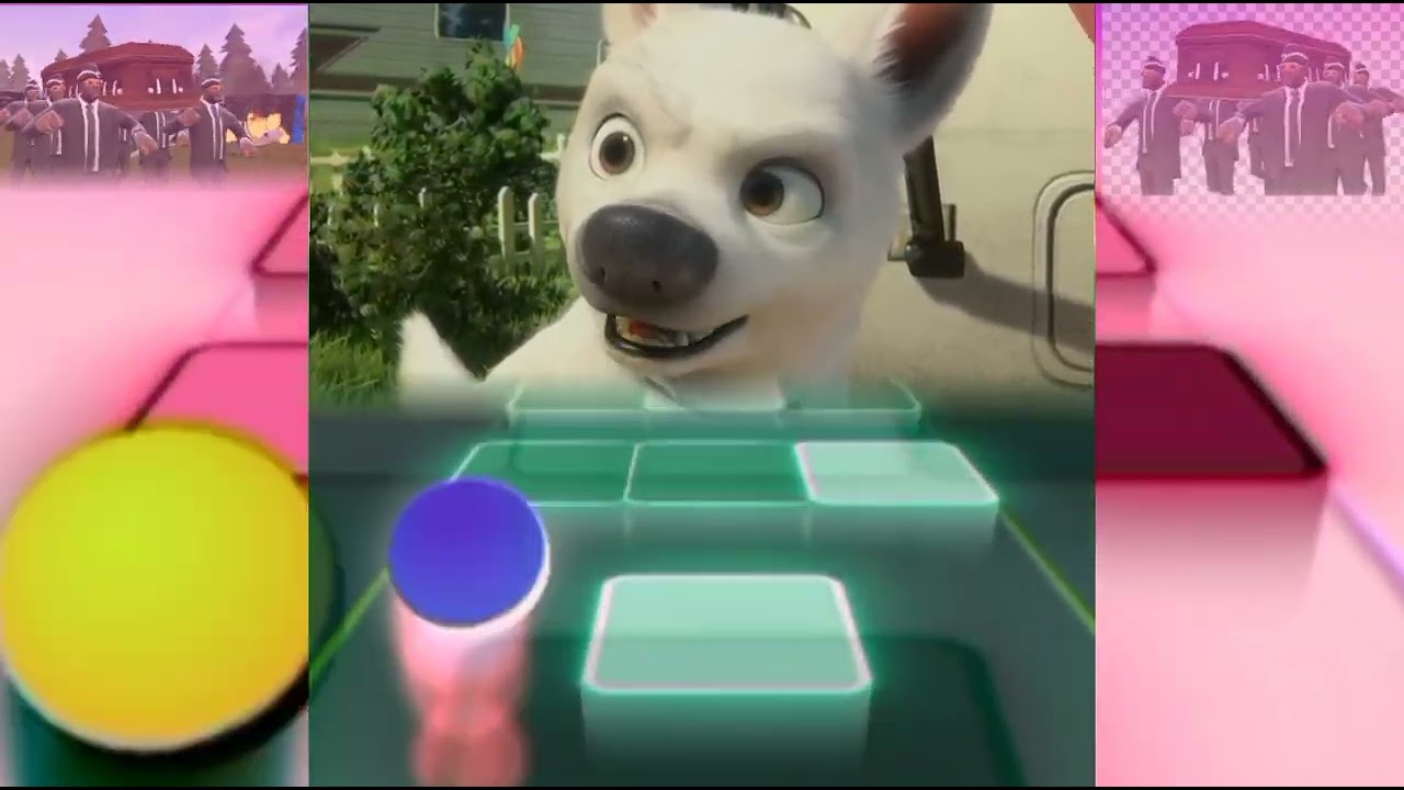 TILES HOP - DOGS 🐶 COFFIN DANCE SONG  🎶 COVER #supermegamix #tiles_hop #coffindance