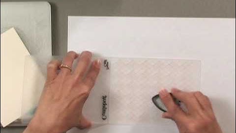 Inking a Cuttlebug Folder