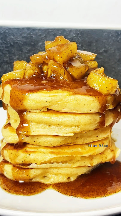 Pancakes táo/ apple pancakes  #apple #pancakes #cinnamonpowder  #Nina  #vlog
