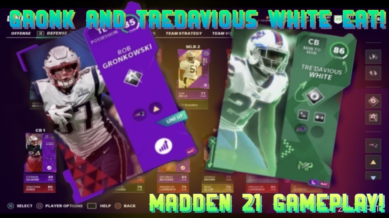 GRONK AND TREDAVIOUS WHITE TAKE OVER THE FIELD! MADDEN 21 GAM EPLAY!