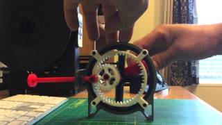 Rotary to linear drive gear box printed on my M2.