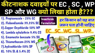 Insecticide formulation | Pesticide Form | EC, SC, WP, SL, WG, CS, SG | Pesticides Coding