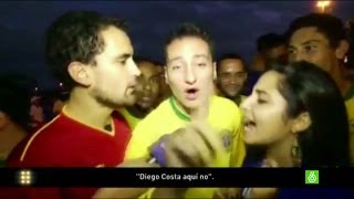 El hostil recibimiento que espera a Diego Costa en Brasil