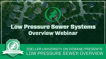 Low Pressure Sewer Overview Webinar