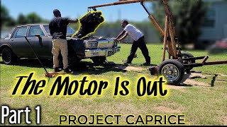 Got the motor out of project caprice Part 1