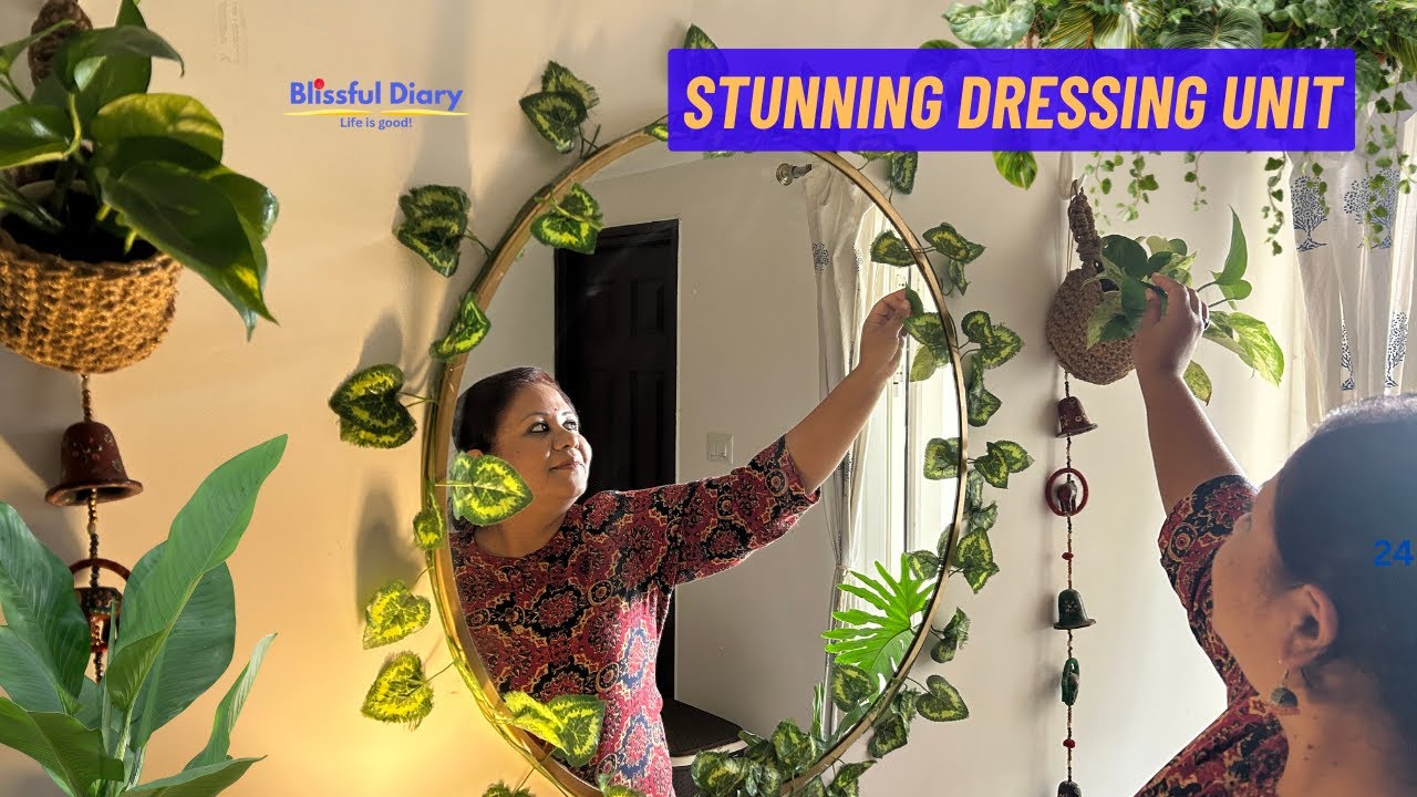 Elegant Vanity Corner Setup | Budget-Friendly Small Space Decor Ideas | The Blissful Diary