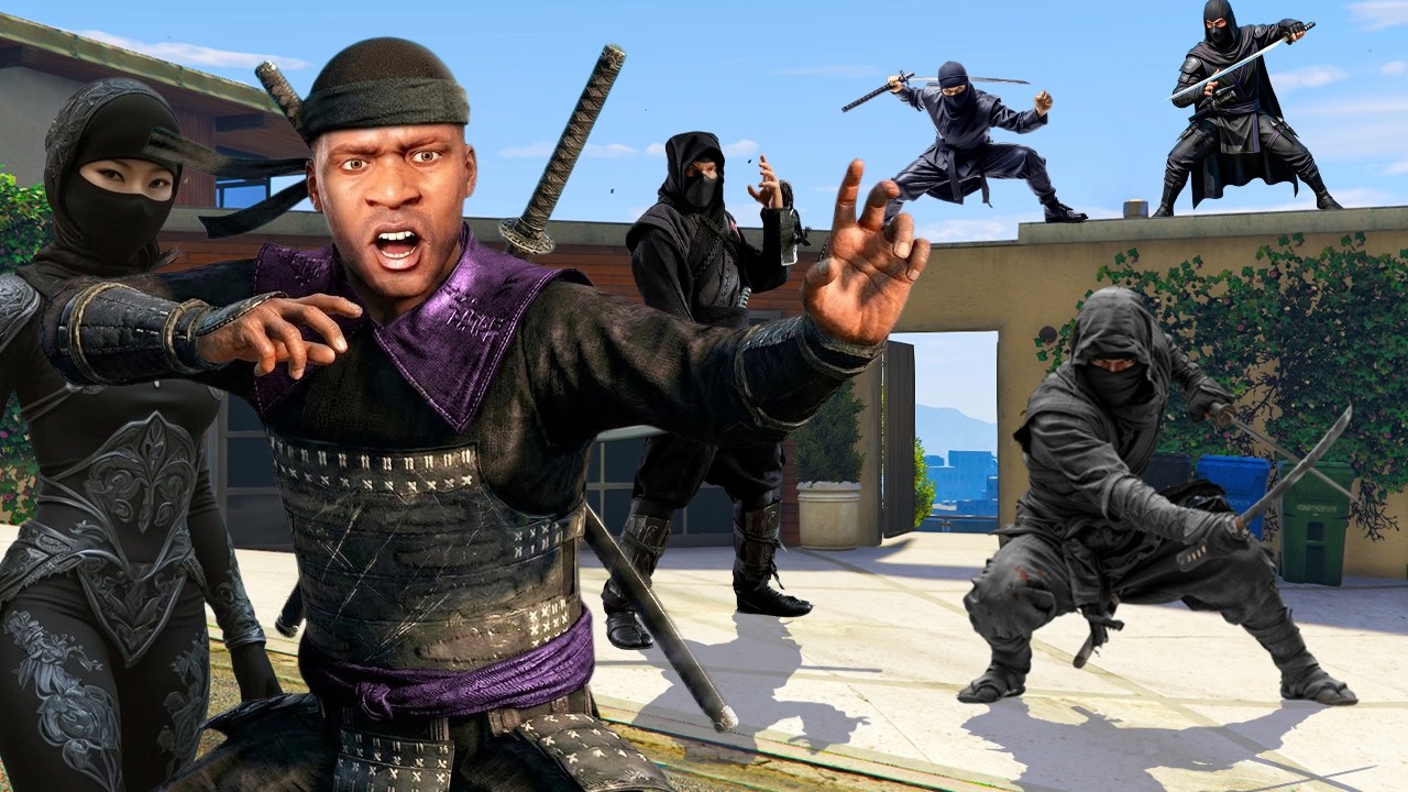 ФРАНКЛИН НИНДЗЯ БАНДАСЫНА КІРДІ (GTA V)