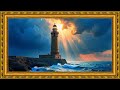 📺 Luxury Golden Frame TV Art | TV Table Painting Display | 4K TV Wallpaper 🎨✨