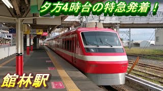 【PM4:00台の館林駅】特急りょうもう や 特急リバティの発着を、駅ホームより撮影！