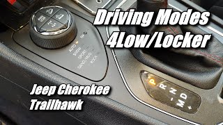 Using 4Low, Locker, and offroad driving modes in 2019 Jeep Cherokee Trailhawk Elite 4x4 screenshot 2