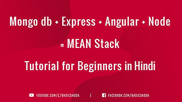 Mongo db + Express + Angular + Node = MEAN Stack Tutorial in Hindi #17 Front-End Update & Delete