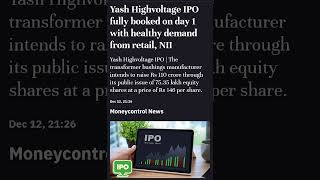 Yash Highvoltage IPO