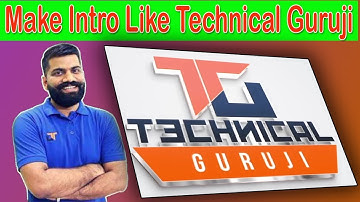 How to make intro Like technical guruji  /Urdu/Hindi  / Technology Art