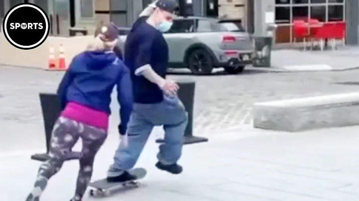 New York Karen Chases Skateboarder