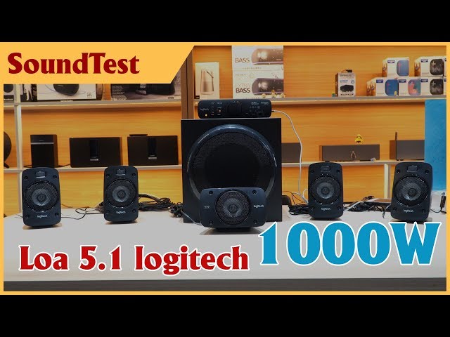 Nghe thử bộ loa 5.1 của logitech, công suất 1000W - quá đã | logitech Z906 Soundtest