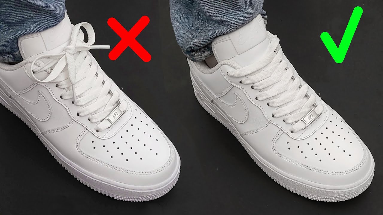 how to tie af1 shoelaces