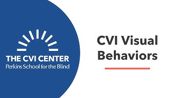 Overview of the CVI Visual Behaviors