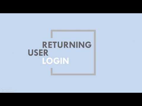 Online Payment Portal - Returning User Login