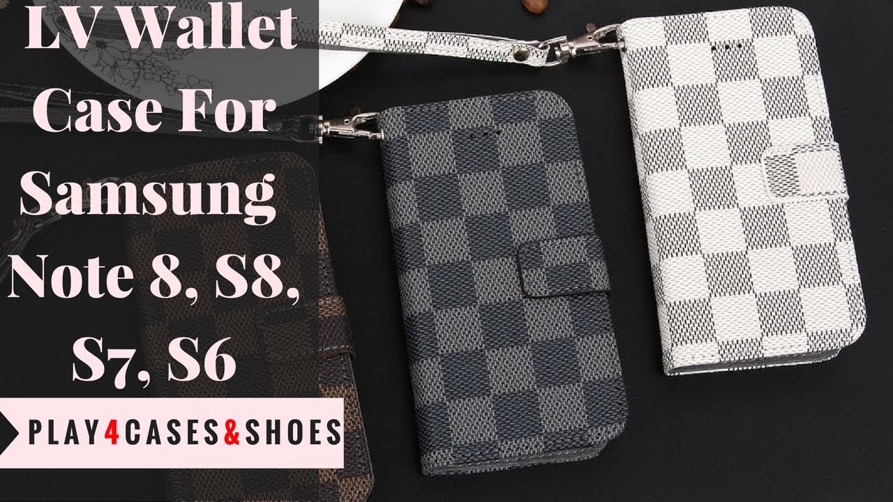 LV Wallet Cases For Samsung Galaxy Note 8 S8 S7 S6