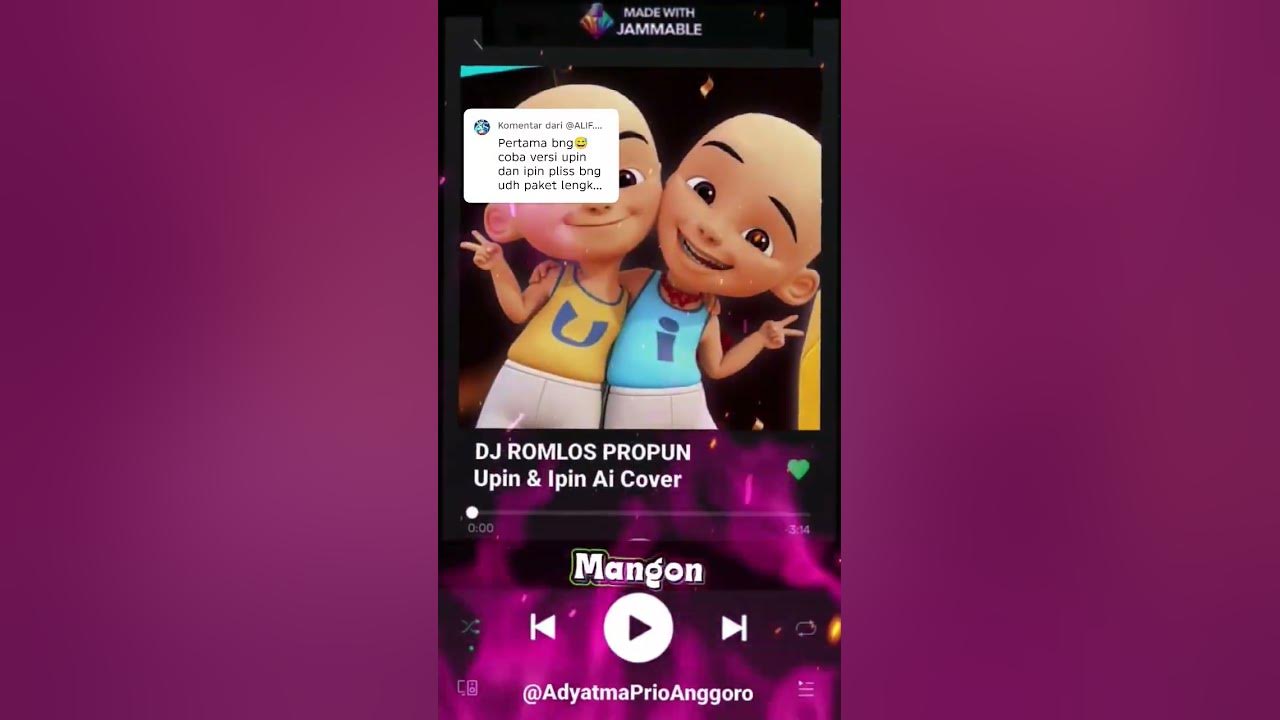 Lirik Lagu Dj Romlos Propun Cover @UpinIpinFullMovie  🤓😱 #upinipinaicover #djromlospropun