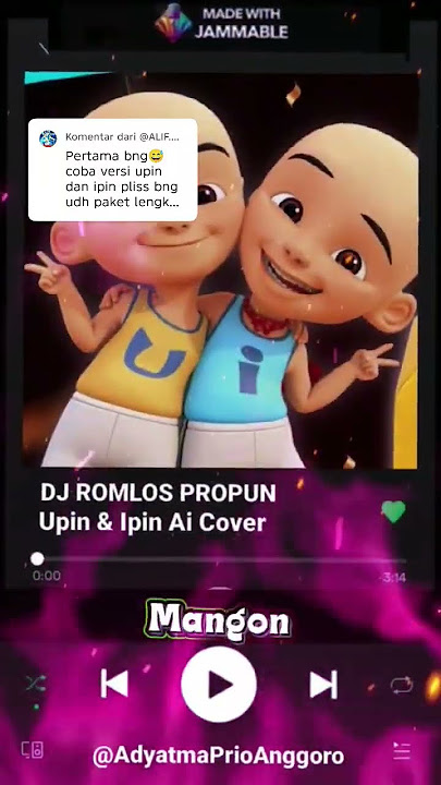 Lirik Lagu Dj Romlos Propun Cover @UpinIpinFullMovie  🤓😱 #upinipinaicover #djromlospropun