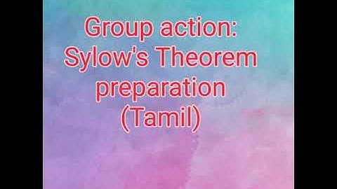 Group actions: Sylow’s Theorem Preparation
