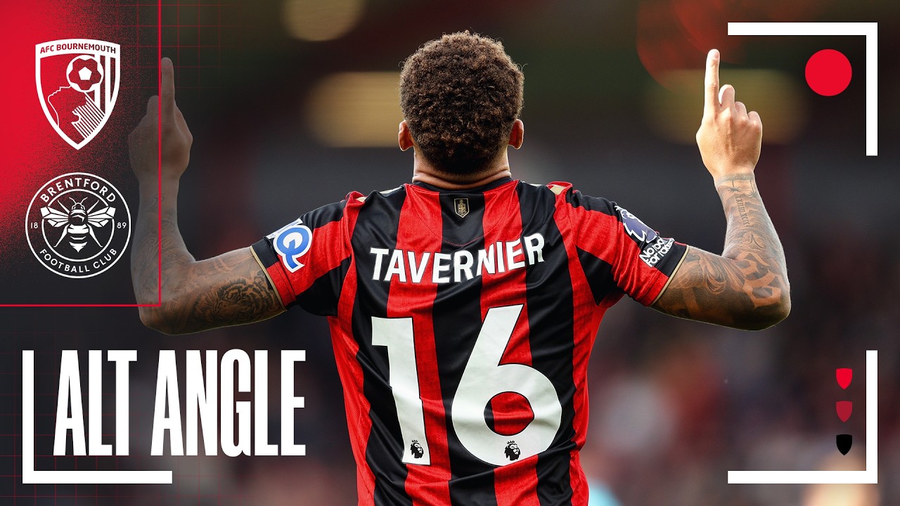 Kluivert and Tavernier goals and celebrations from unique views in Brentford draw | Alt Angle