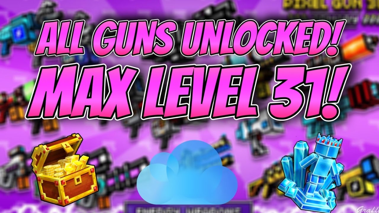 *iCloud* How to Unlock all guns on Pixel Gun 3D Any Versions (800 ...