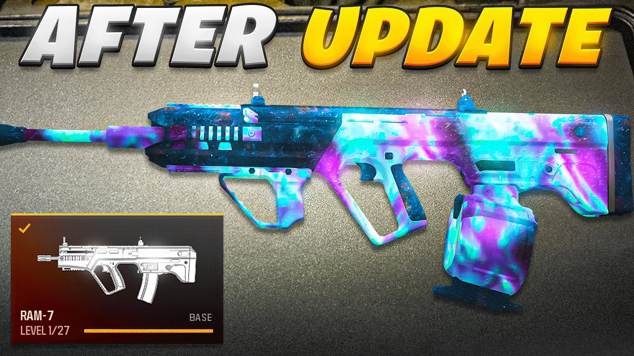 new *BEST* RAM 7 after UPDATE in WARZONE 3! 😯 (Best RAM 7 Class Setup) - MW3