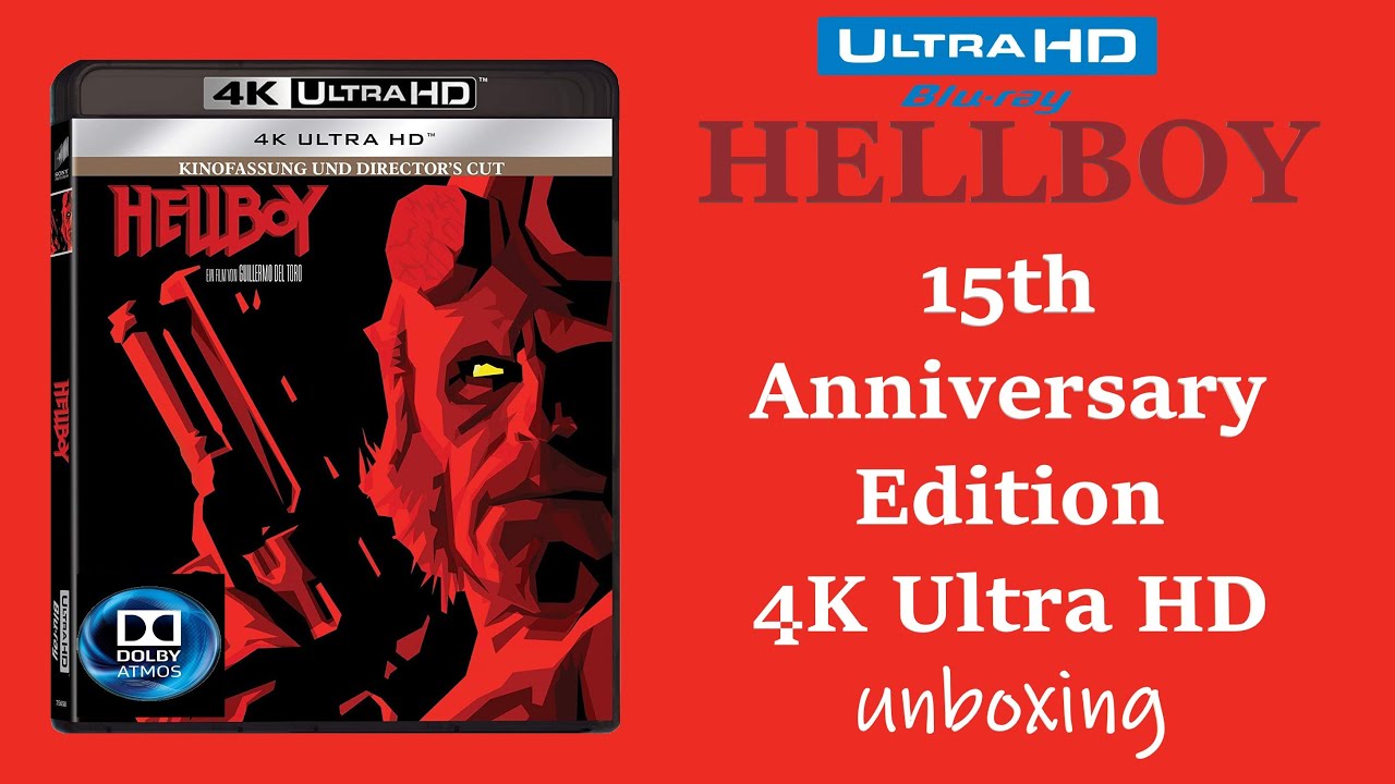 HELLBOY (2004) 15th Anniversary Edition - 4K Ultra HD - quick unboxing ...