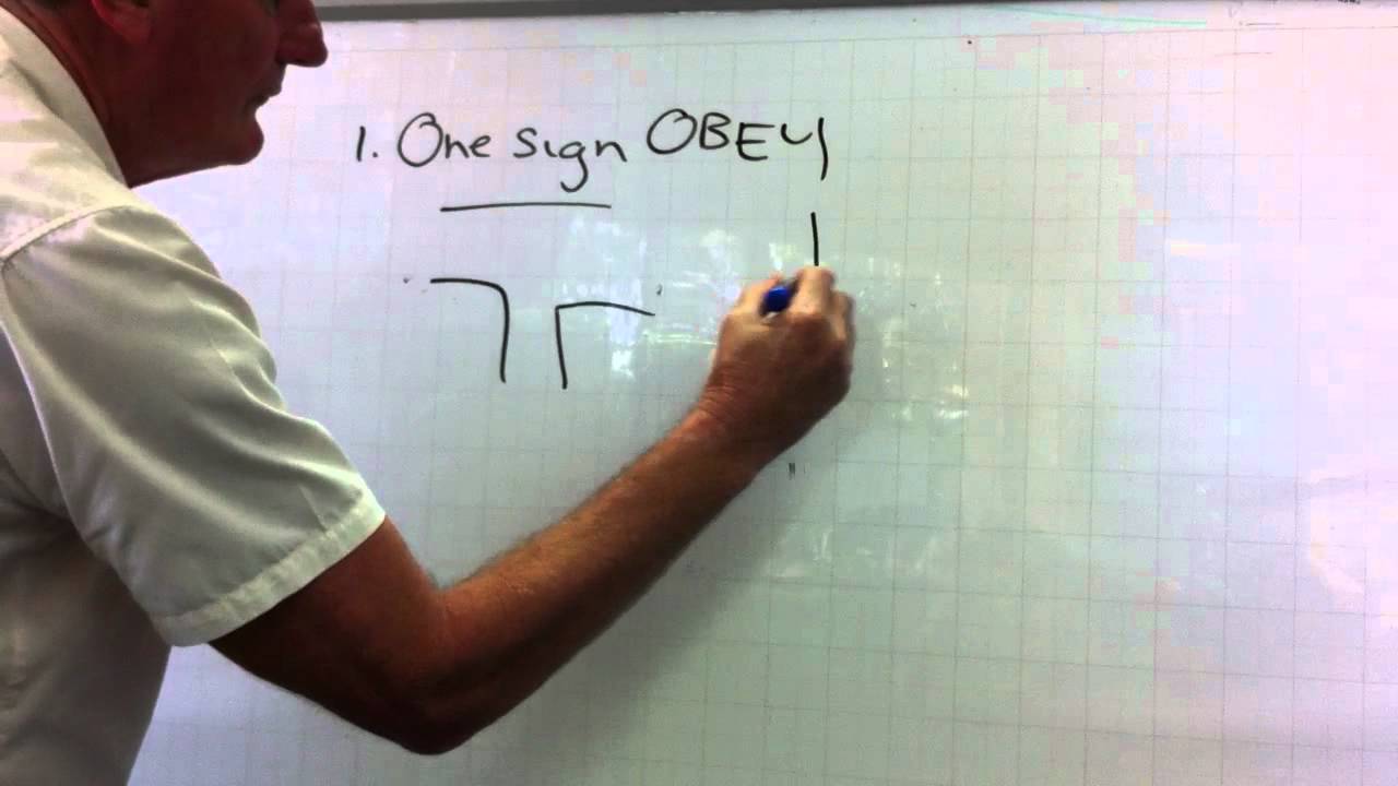 Learner Drivers: One sign (obey):Tutorial 7 - YouTube