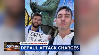 Suspect charged with hate crime in attack of 2 Jewish DePaul students on campus, officials say