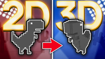 How I Made The No Internet Dino Game in 3D?!