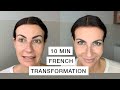 HOW TO APPLY MAKEUP IN LESS THAN 10 MINUTES  I  French Beauty Secrets
