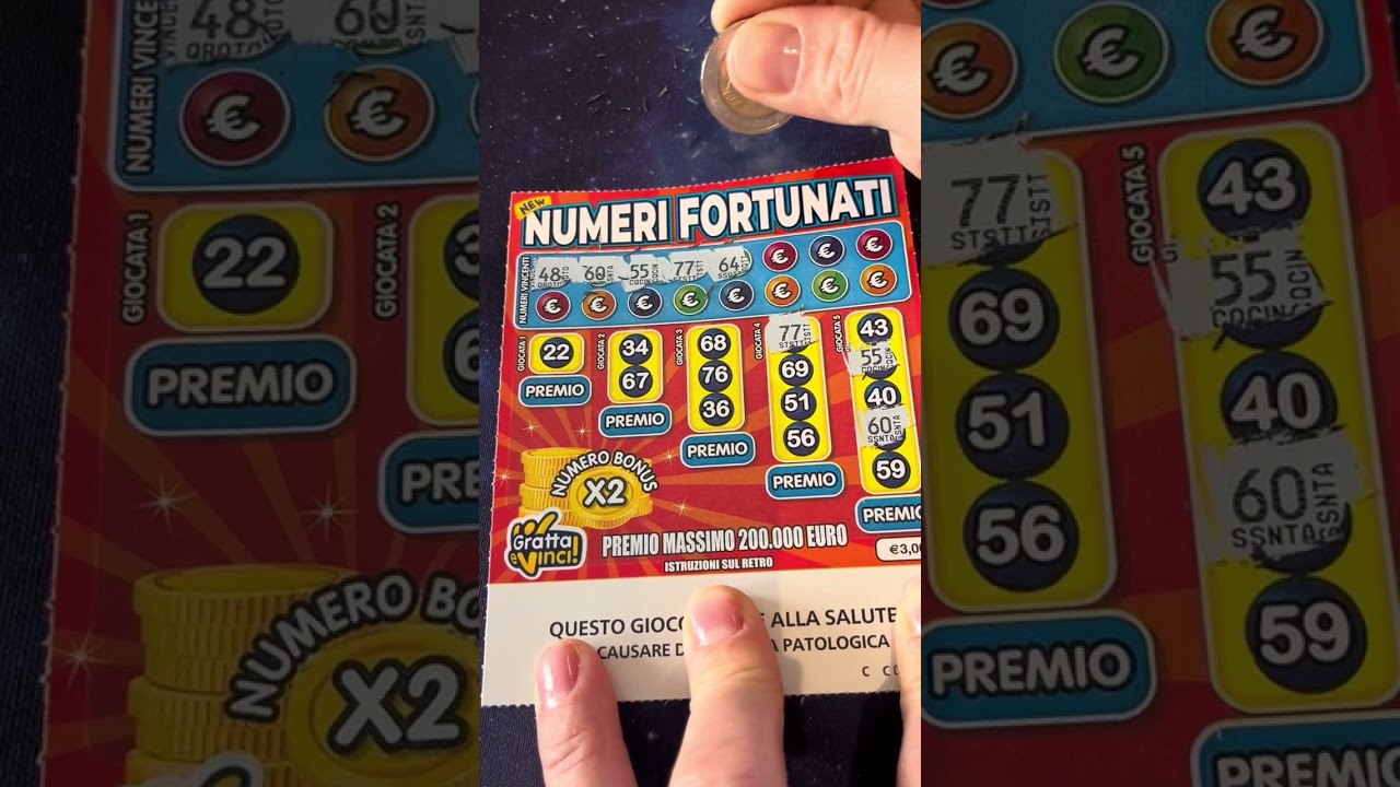 Gratta e vince. Tanti numeri.  Carini carini 🌞🌿💫☄️☄️🌞🌿