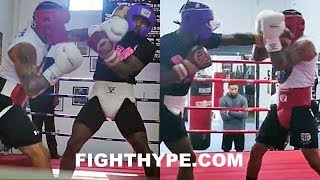 GERVONTA DAVIS HEATED SPARRING LEAKED; GETS INTO IT WITH MONTANA LOVE AS ADRIEN BRONER WATCHES