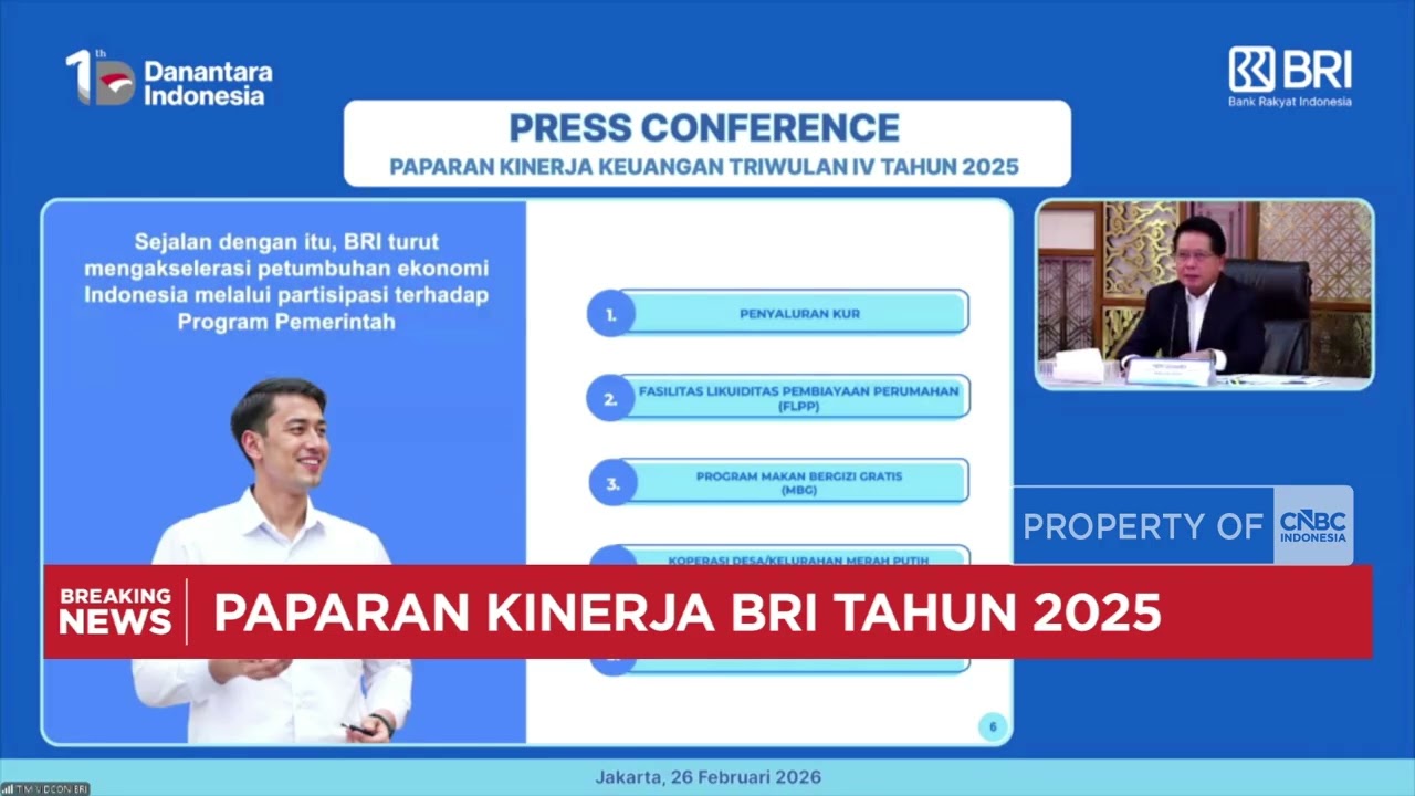 BRI Sukses Cetak Laba Bersih Rp 57,132 Triliun di Tahun 2025