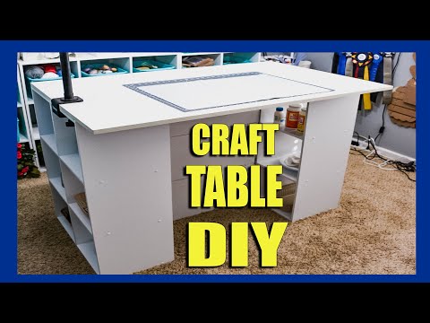 DIY Craft Desk ~ So Much Storage!!!