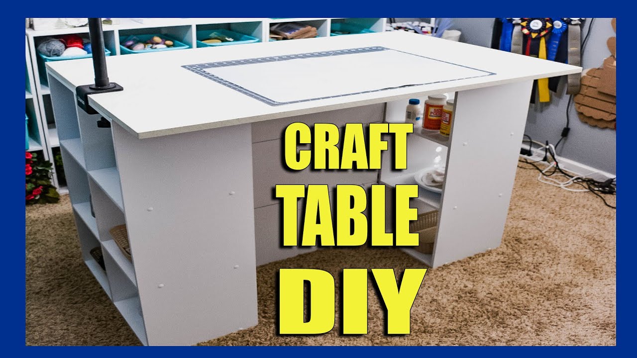 16 Easy To Make DIY Craft Table Plans